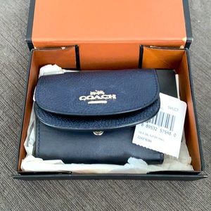 New - Navy Coach wallet